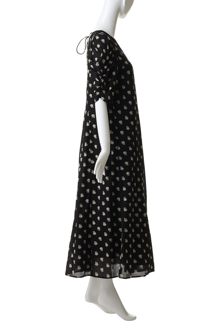 ne Quittez pas(ヌキテパ)｜Cotton Dobby Stripe Anemone Print