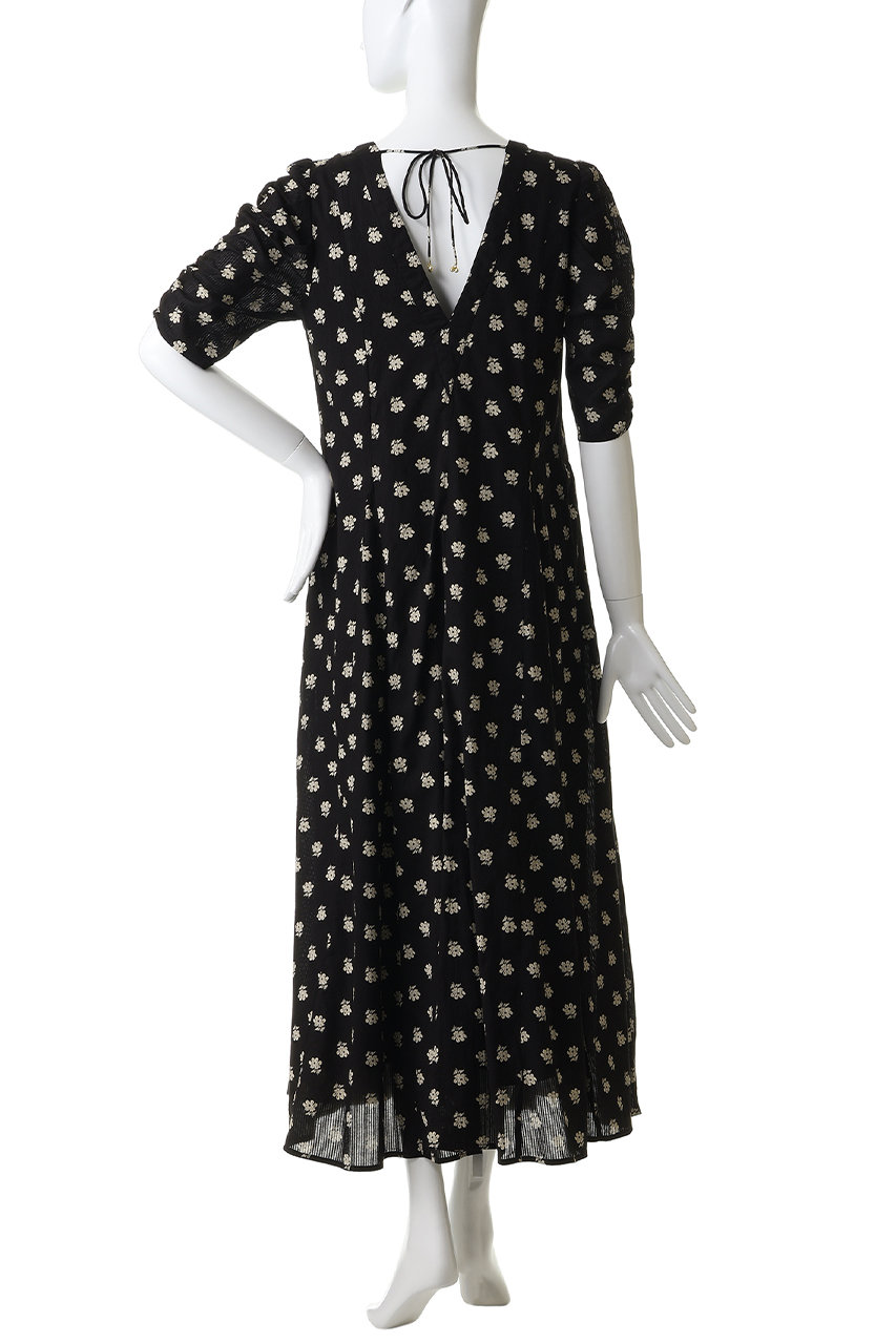 ne Quittez pas(ヌキテパ)｜Cotton Dobby Stripe Anemone Print