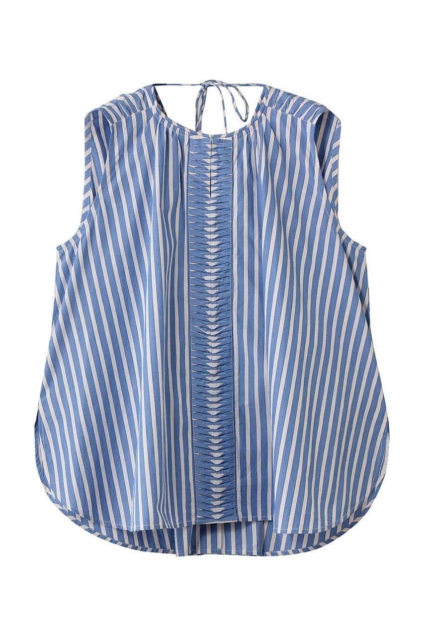 ヌキテパ/ne Quittez pasのPoplin Wave Tuck トップス(ストライプ/010261FJ3)