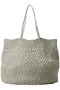 METALLIC MACRAME BIG トートバッグ ヌキテパ/ne Quittez pas シルバーゴールド
