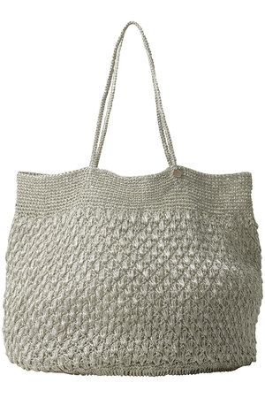 ヌキテパ/ne Quittez pasのMETALLIC MACRAME BIG トートバッグ(120200/120201)