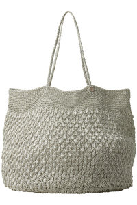 ne Quittez pas(ヌキテパ)|METALLIC MACRAME トートバッグ/シルバー ne Quittez pas(ヌキテパ)|METALLIC MACRAME トートバッグ/シルバー