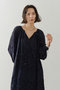 Cotton Voile Lupina Cifre ロングスリーブドレス ヌキテパ/ne Quittez pas