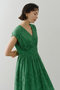 Cotton Voile Lupina Cifre ノースリーブドレス ヌキテパ/ne Quittez pas