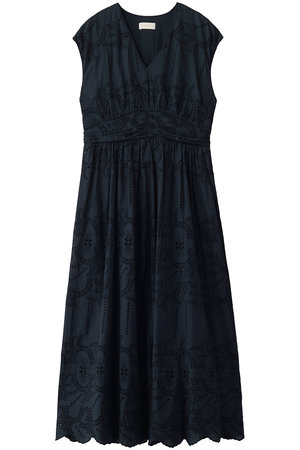 ヌキテパ/ne Quittez pasのCotton Voile Lupina Cifre ノースリーブドレス(110500/110503)