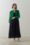 Cotton Voile Lupina Cifre ノースリーブドレス ヌキテパ/ne Quittez pas