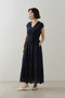 Cotton Voile Lupina Cifre ノースリーブドレス ヌキテパ/ne Quittez pas