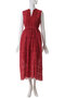 COTTON VOILE DOT HEMLA ノースリーブドレス ヌキテパ/ne Quittez pas