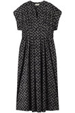 Poplin Print タックドレス