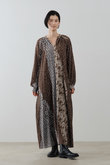 Cotton Rayon Patchwork フラワープリントドレス