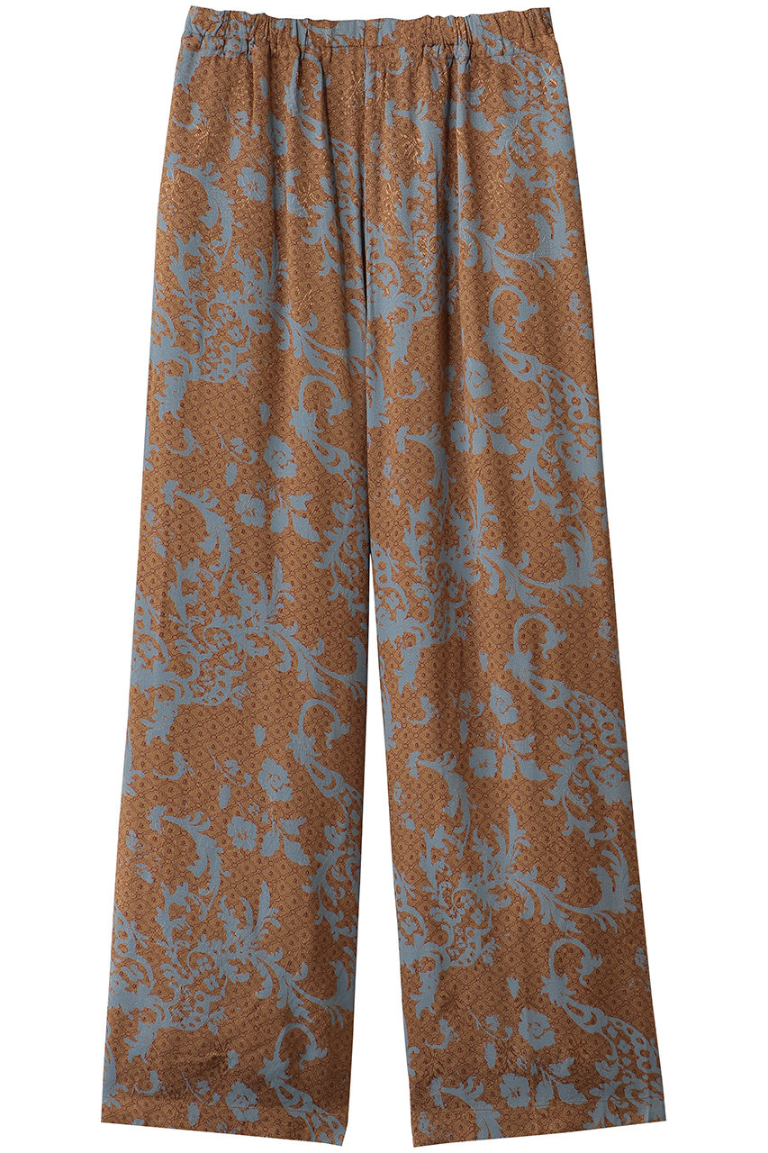 ヌキテパ/ne Quittez pasのRayon Jacquard Abstract Paisley プリントパンツ(ベージュ/010662NJ1)