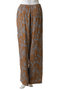 Rayon Jacquard Abstract Paisley プリントパンツ ヌキテパ/ne Quittez pas