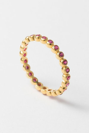 ヌキテパ/ne Quittez pasの【UPALA】Tiny Gem エタニティリング（ルビー）(150400/150401)