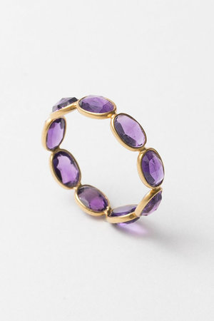 ヌキテパ/ne Quittez pasの【UPALA】Slice Stone エタニティリング（アメジスト）(150400/150401)