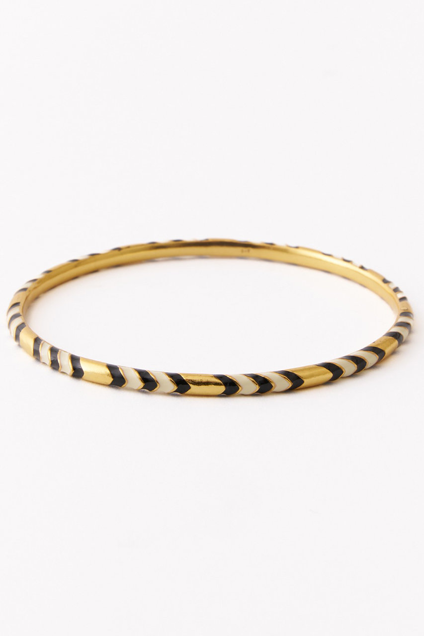 ne Quittez pas 【UPALA】Striped Enamel バングル (ブラック, Free) ヌキテパ ELLE SHOP ne Quittez pas 【UPALA】Striped Enamel バングル (ブラック, Free) ヌキテパ ELLE SHOP