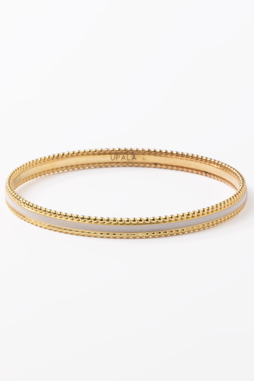 ne Quittez pas 【UPALA】Milgrain Enamel バングル (ホワイト, Free) ヌキテパ ELLE SHOP ne Quittez pas 【UPALA】Milgrain Enamel バングル (ホワイト, Free) ヌキテパ ELLE SHOP