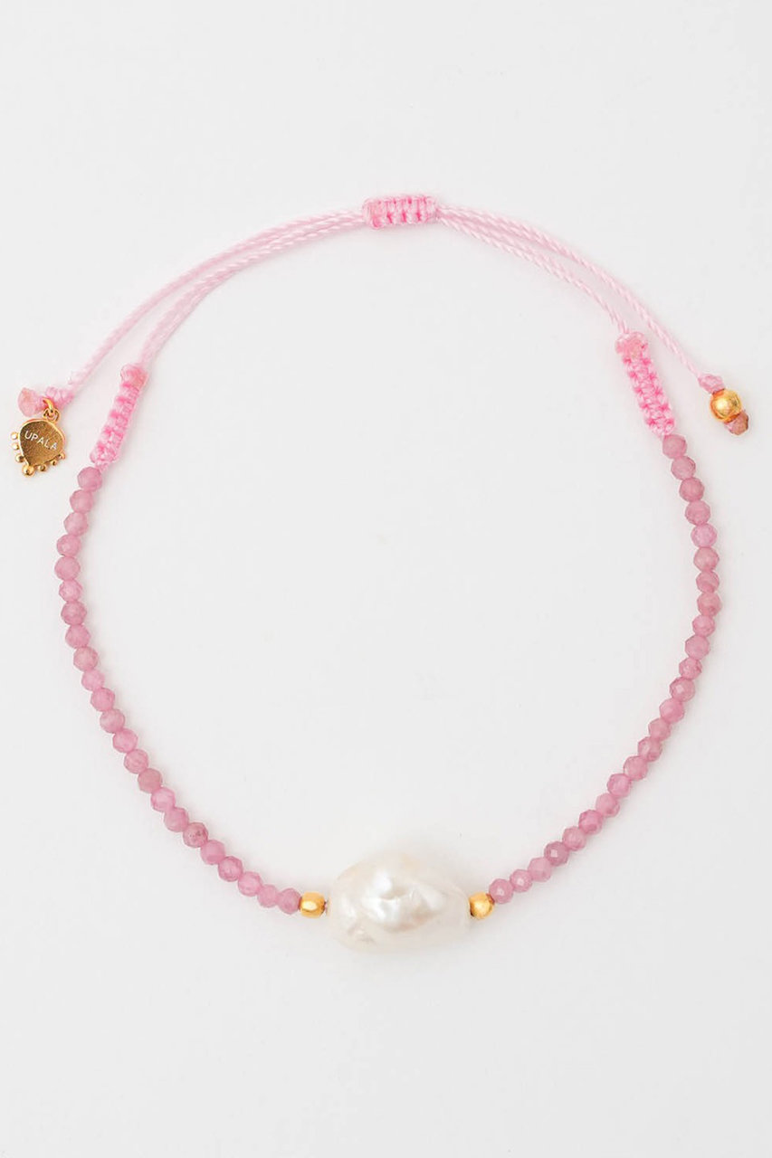ne Quittez pas 【UPALA】Pearl Charm ビーズブレスレット (ピンクトルマリン, Free) ヌキテパ ELLE SHOP ne Quittez pas 【UPALA】Pearl Charm ビーズブレスレット (ピンクトルマリン, Free) ヌキテパ ELLE SHOP
