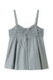 COTTON ORGANZA フリルド キャミ トップ ヌキテパ/ne Quittez pas ライトブルー