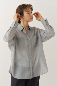 ヌキテパ　エンブロイダリースリーブレストップ ne Quittez pas(ヌキテパ)｜COTTON ORGANZA エンブロイダリー