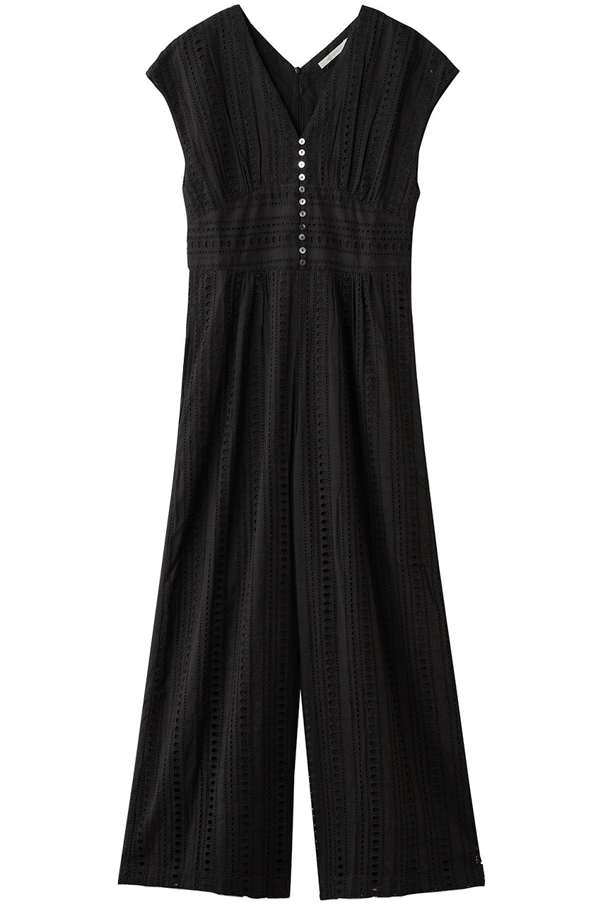ne Quittez pas STRIPE CUTWORK オールインワン (ブラック, M) ヌキテパ ELLE SHOP ne Quittez pas STRIPE CUTWORK オールインワン (ブラック, M) ヌキテパ ELLE SHOP