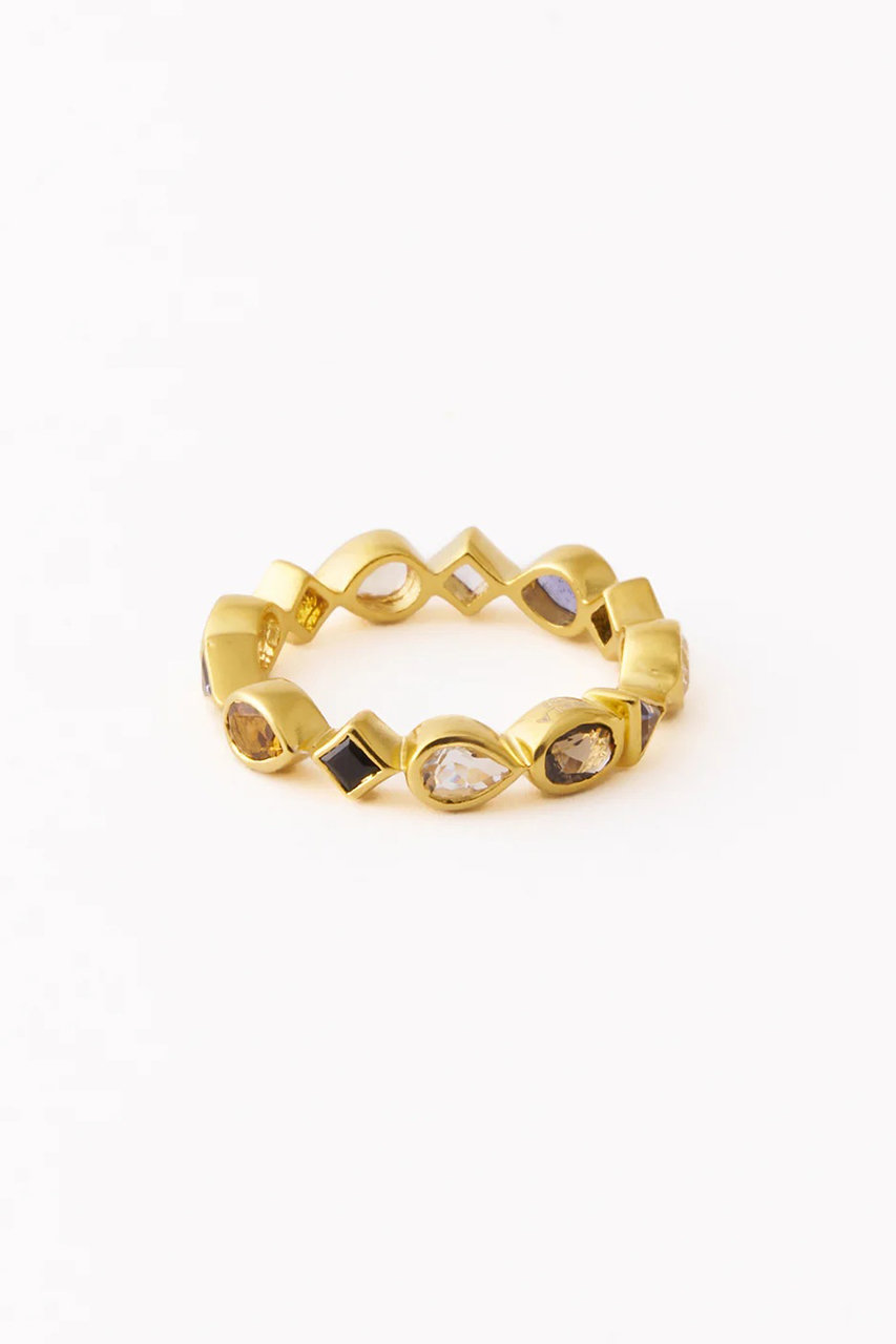 ヌキテパ/ne Quittez pasの【UPALA】MULTIGEMエタニティリング(ブラウン/706120302)