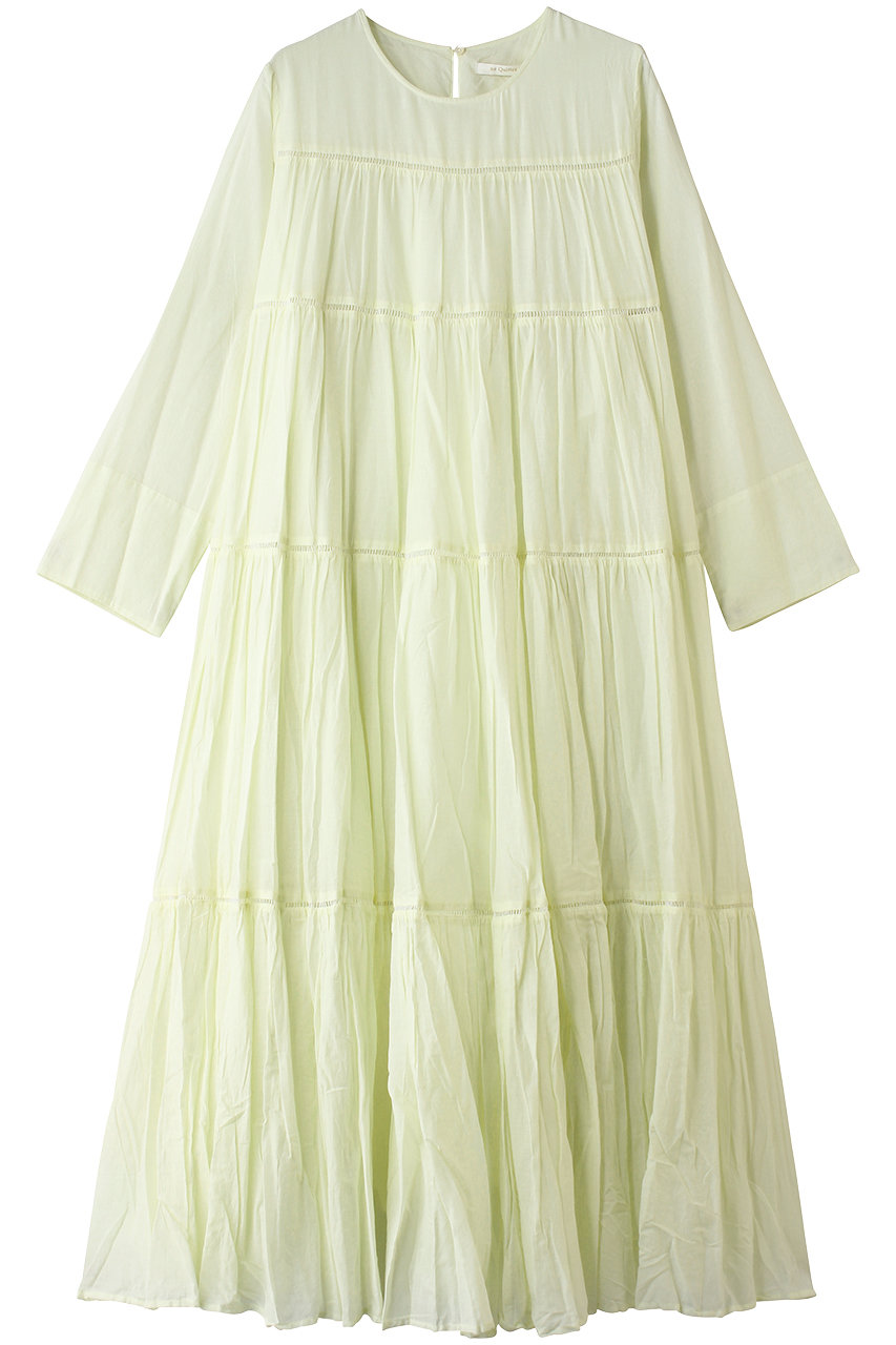 ヌキテパ/ne Quittez pasのCctton Voile ティアード マキシ ドレス(ライム/010400CA1)
