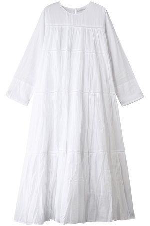 ヌキテパ/ne Quittez pasのCctton Voile ティアード マキシ ドレス(110500/110503)