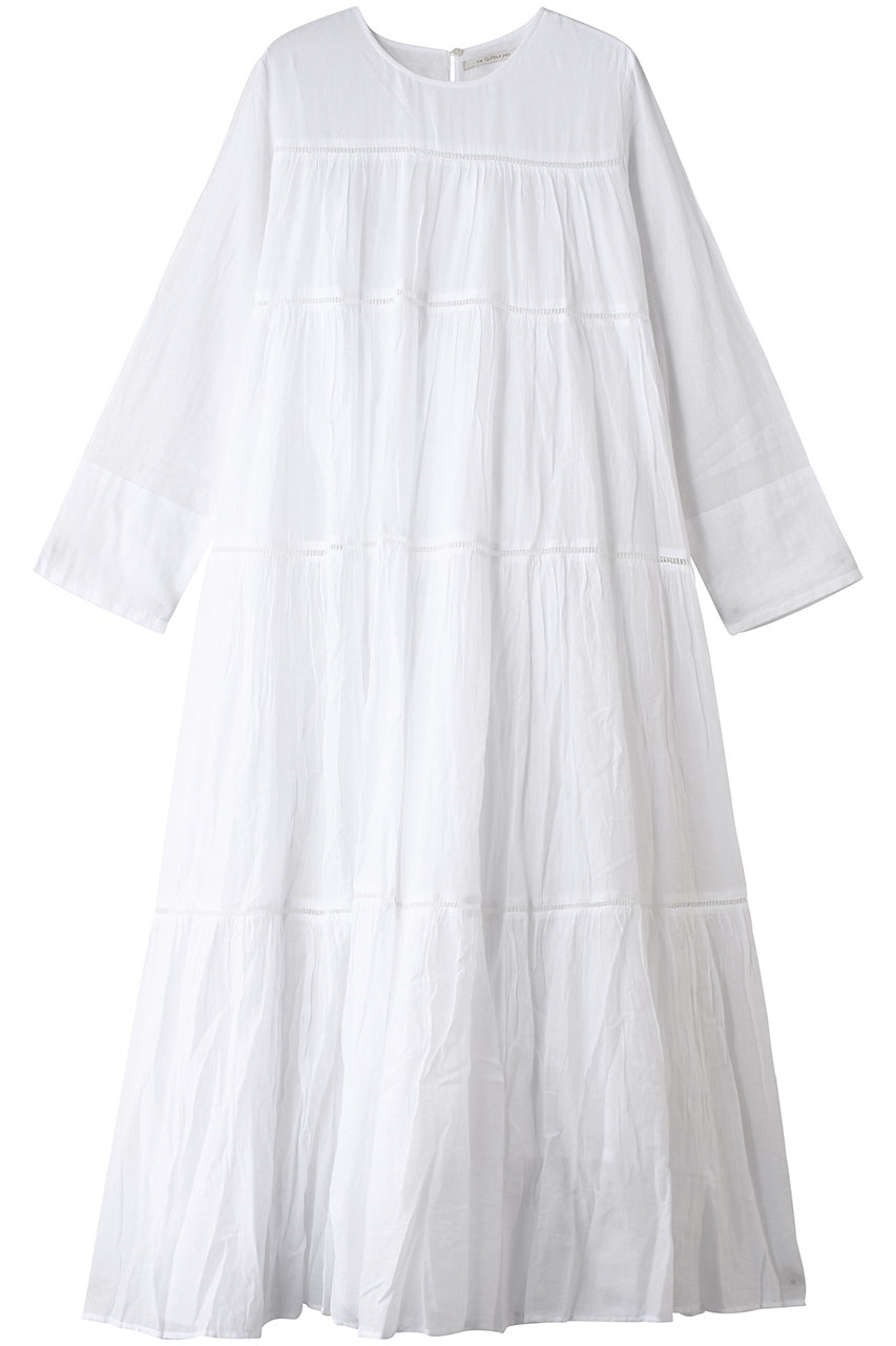 ヌキテパ/ne Quittez pasのCctton Voile ティアード マキシ ドレス(ホワイト/010400CA1)