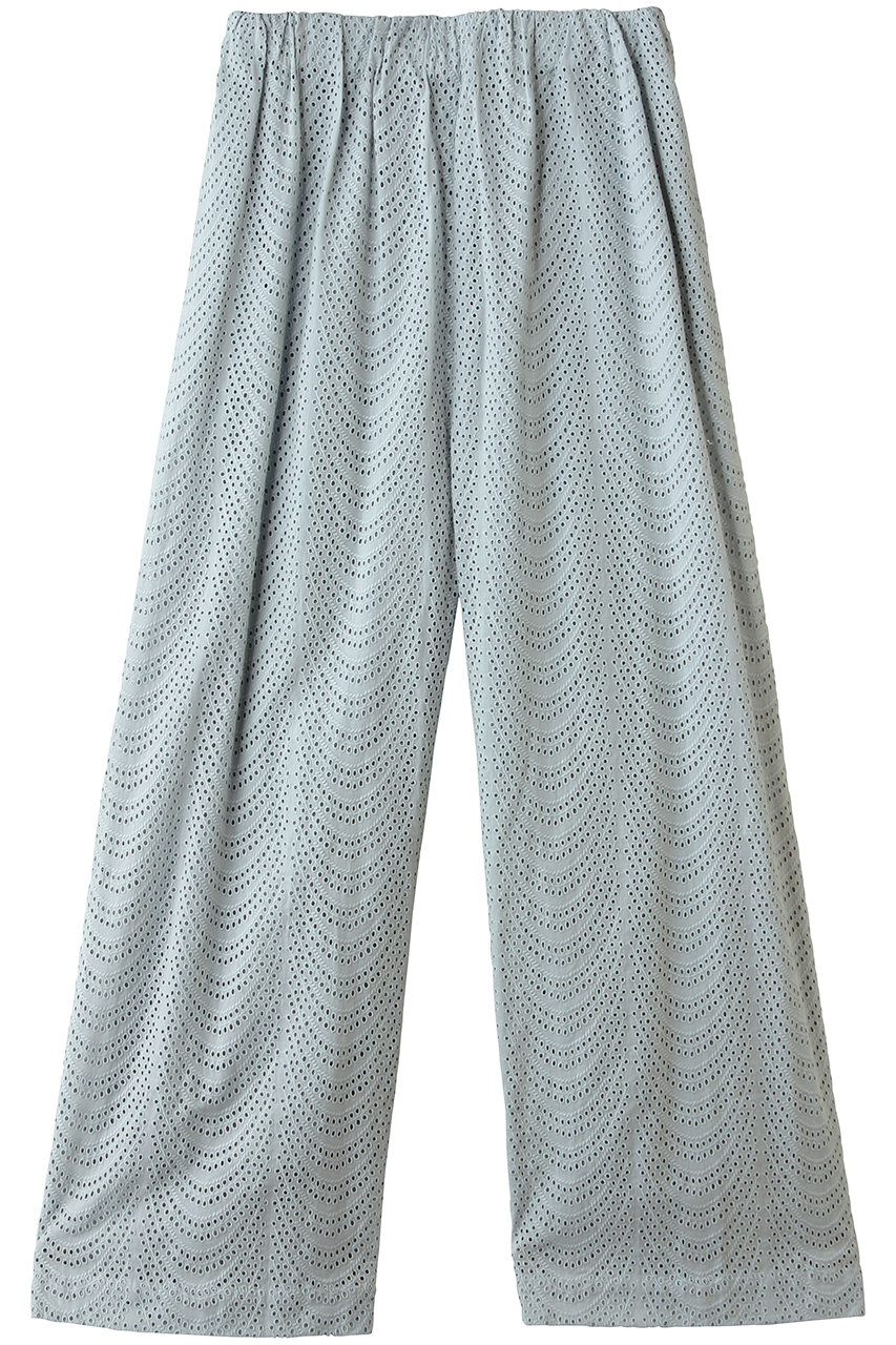 ヌキテパ/ne Quittez pasのCotton Voile Neem Cifre エンブロイダリー パンツ(セージ/010661FF7)