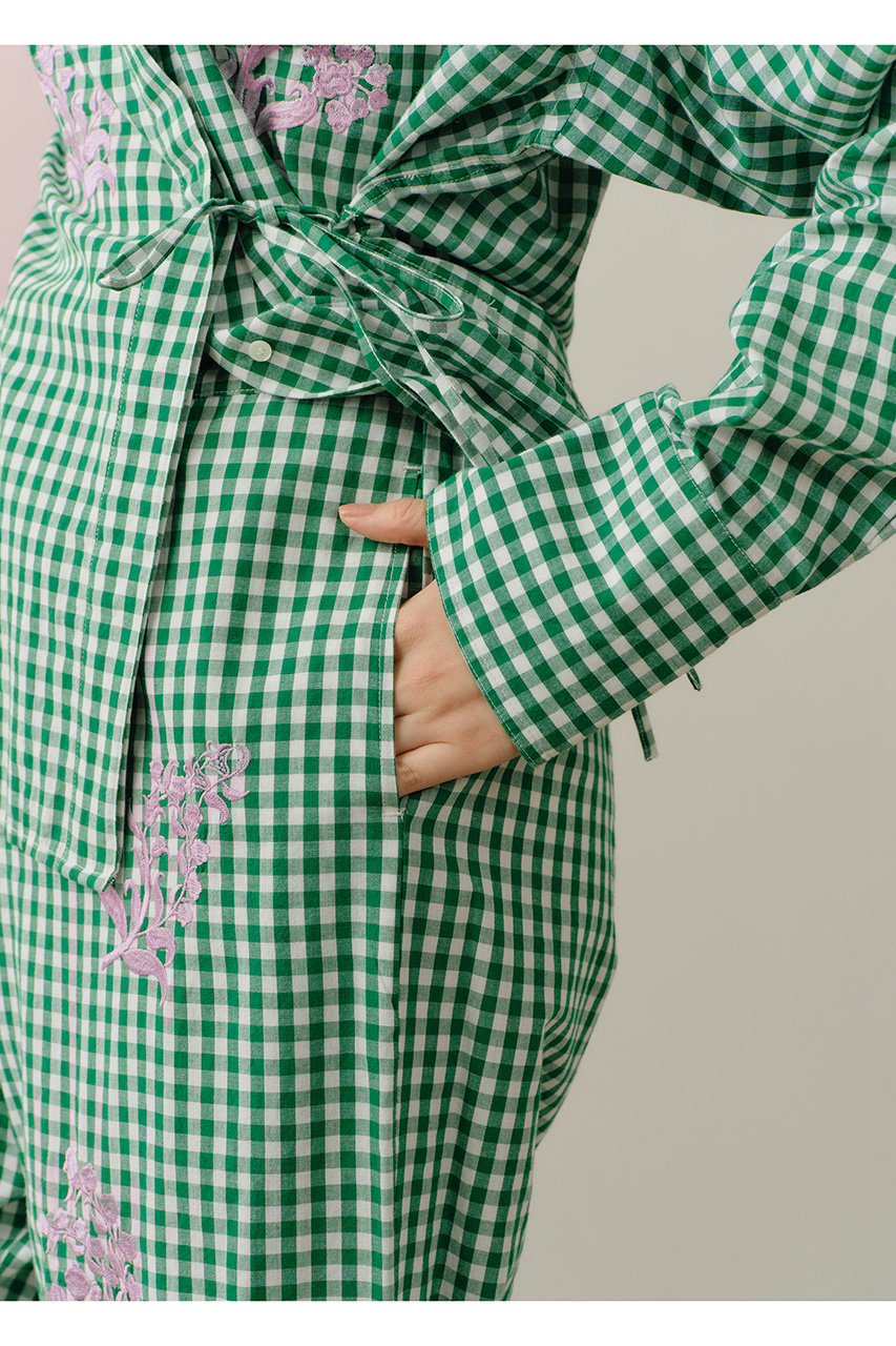ne Quittez pas(ヌキテパ)｜Cotton Poplin Mimosa エンブロイダリー
