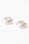 【UPALA】Puffy Hoop Stud ピアス ヌキテパ/ne Quittez pas