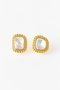 【UPALA】Moissanite Large Polki ピアス ヌキテパ/ne Quittez pas Moissanite