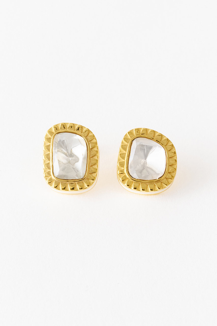 ヌキテパ/ne Quittez pasの【UPALA】Moissanite Large Polki ピアス(Moissanite/706220326)