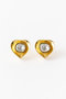 【UPALA】Moissanite Heart Polki ピアス ヌキテパ/ne Quittez pas Moissanite
