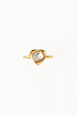 ヌキテパ/ne Quittez pasの【UPALA】Moissanite Heart Polki リング(150400/150401)