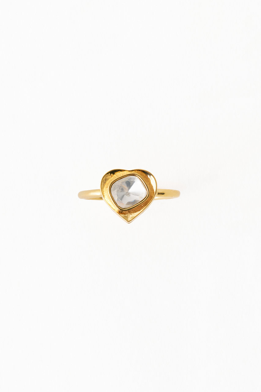 ヌキテパ/ne Quittez pasの【UPALA】Moissanite Heart Polki リング(Moissanite/706120327)