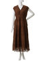 Cotton Voile Lupina Cifre ノースリーブドレス ヌキテパ/ne Quittez pas