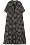 Poplin Print Big シャツドレス ヌキテパ/ne Quittez pas ブラック