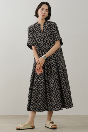 ヌキテパ/ne Quittez pasのPoplin Print Big シャツドレス(110500/110503)