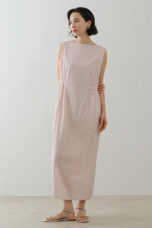 ヌキテパ/ne Quittez pasのCotton Voile Neem Cifre Embroidery ノースリーブドレス(110500/110503)