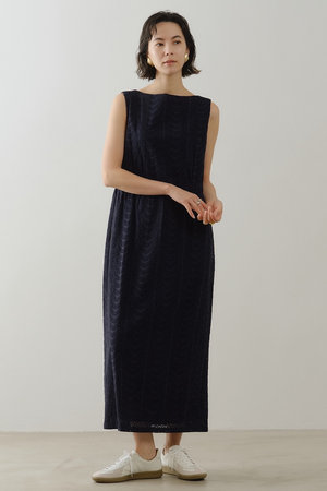 ヌキテパ/ne Quittez pasのCotton Voile Neem Cifre Embroidery ノースリーブドレス(110500/110503)