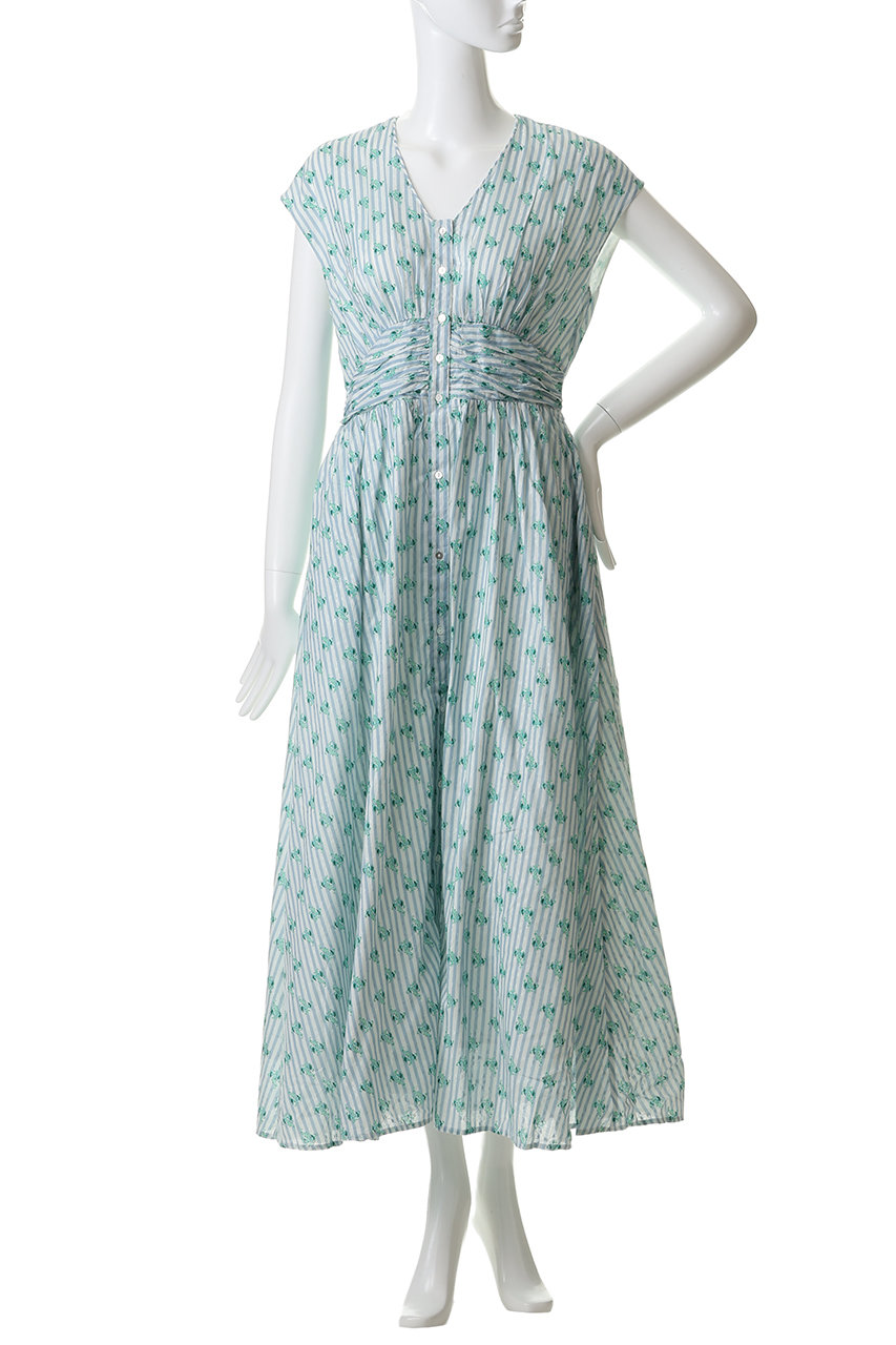 ne Quittez pas(ヌキテパ)｜Cotton Jacquard Stripe Small Flower