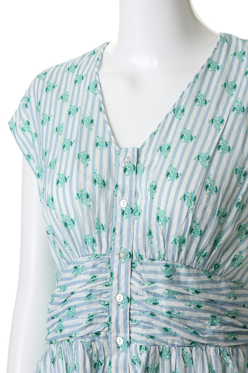 ne Quittez pas(ヌキテパ)｜Cotton Jacquard Stripe Small Flower