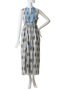 Cotton Jacquard Iberis print Embroidery ノースリーブドレス ヌキテパ/ne Quittez pas