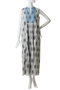 Cotton Jacquard Iberis print Embroidery ノースリーブドレス ヌキテパ/ne Quittez pas