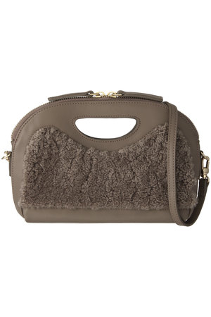 ペリーコ/PELLICOのANELLI CESTO MINIME ムートン2wayハンドバッグ