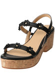 【ELLE SHOP限定】【PELLICO SUNNY】フラワーストラップコルクソールサンダル