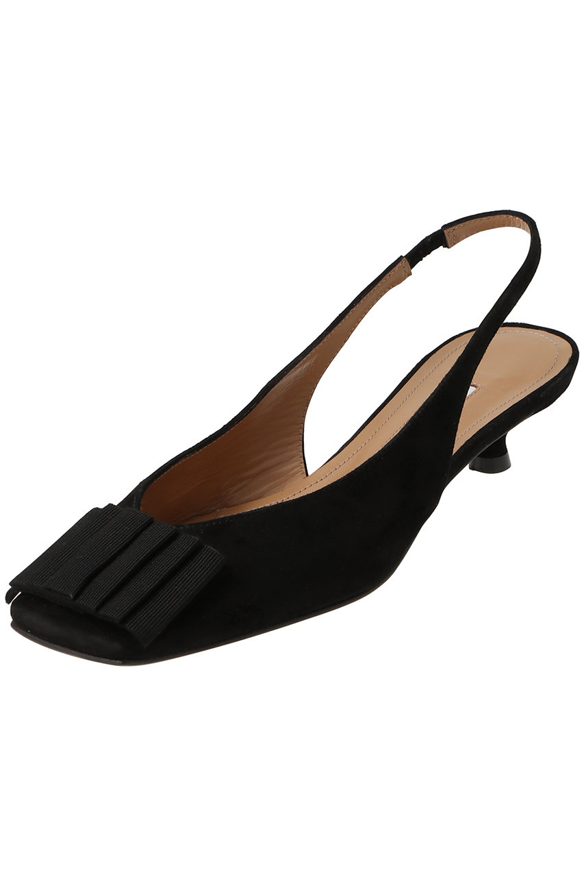 PELLICO NORA グログランリボン付きバックストラップパンプス (ブラック, 37(24)) ペリーコ ELLE SHOP PELLICO NORA グログランリボン付きバックストラップパンプス (ブラック, 37(24)) ペリーコ ELLE SHOP