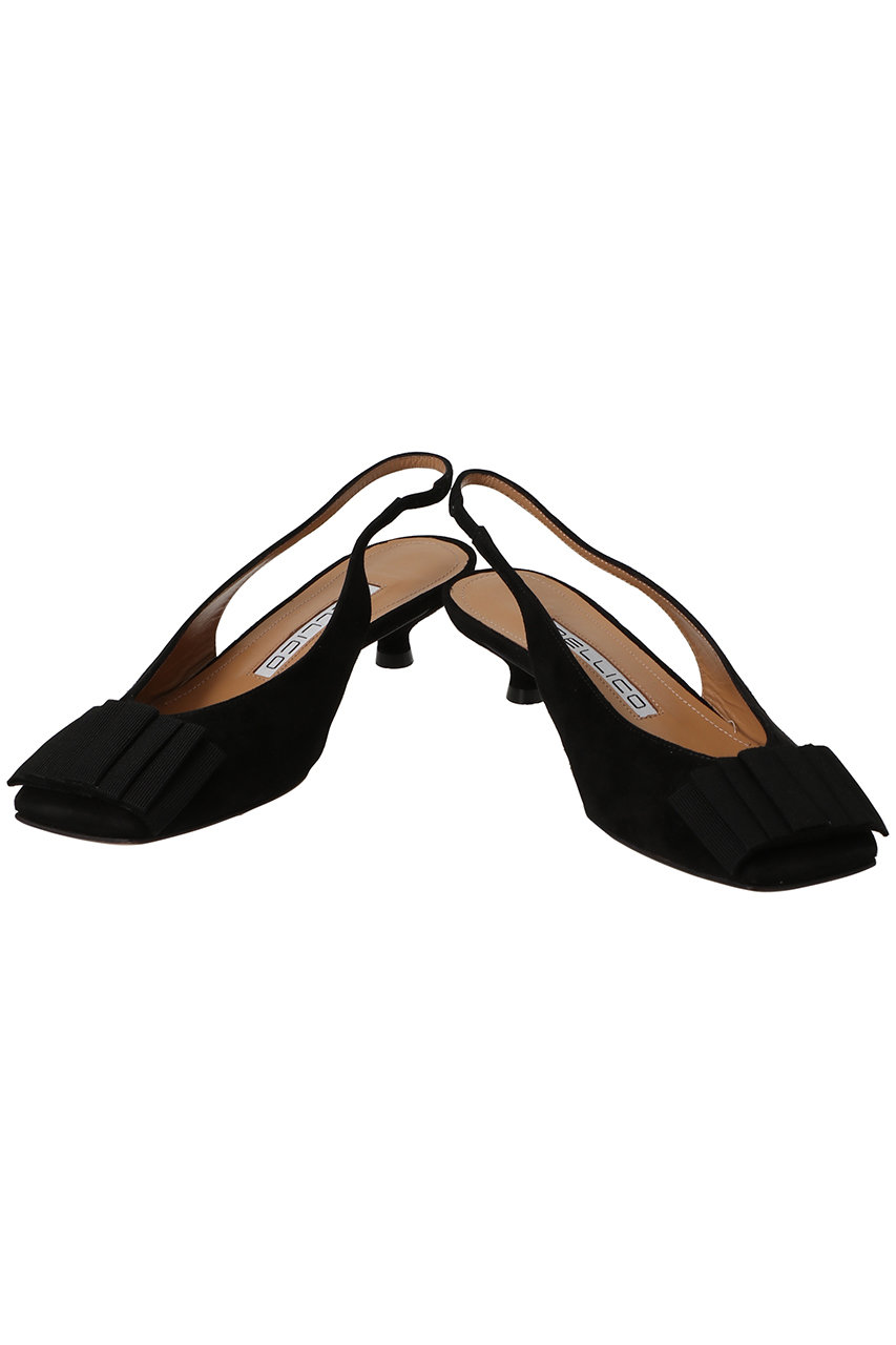 美品【PELLICO】バックル パンプス ドット柄 37 黒 白 PELLICO｜ペリーコ