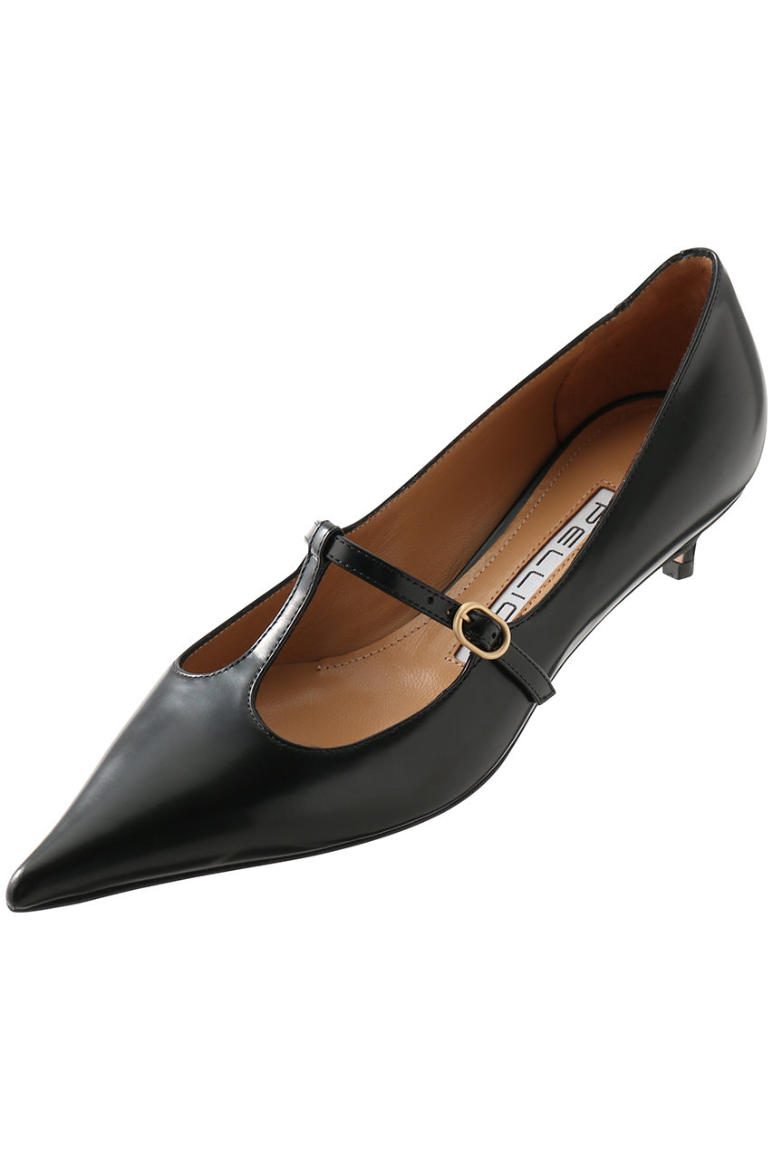 PELLICO CUORE Tストラップパンプス (ブラック, 37(24)) ペリーコ ELLE SHOP PELLICO CUORE Tストラップパンプス (ブラック, 37(24)) ペリーコ ELLE SHOP